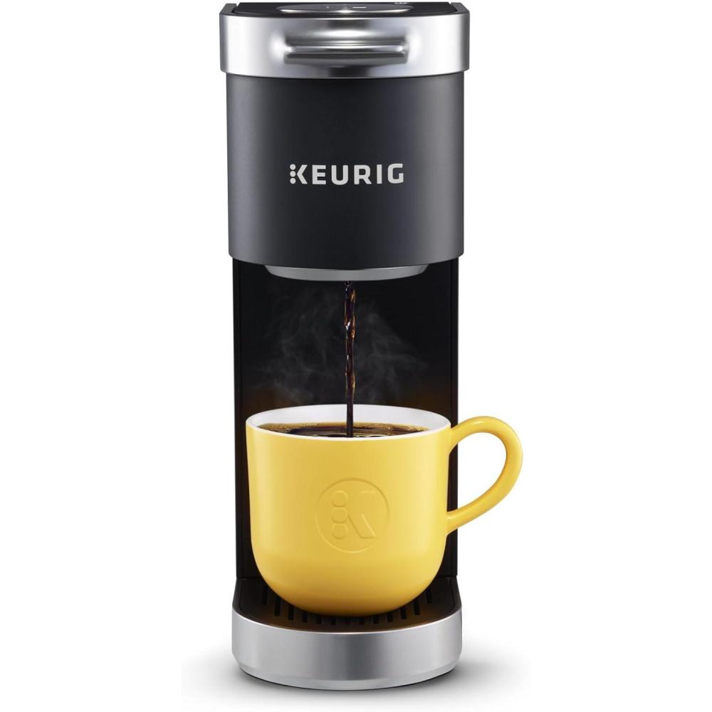 imageKeurig KMini Plus Single Serve KCup Pod Coffee Maker with 6 to 12oz Brew Size Stores up to 9 KCup Pods Travel Mug Friendly Evening TealMatte Black