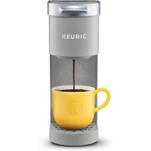Keurig K-Mini Single Serve K-Cup Pod Coffee Maker, 6 to 12oz Brew size, with Cord Storage, Perfect for Small Spaces, Dusty Rose(Studio Gray)