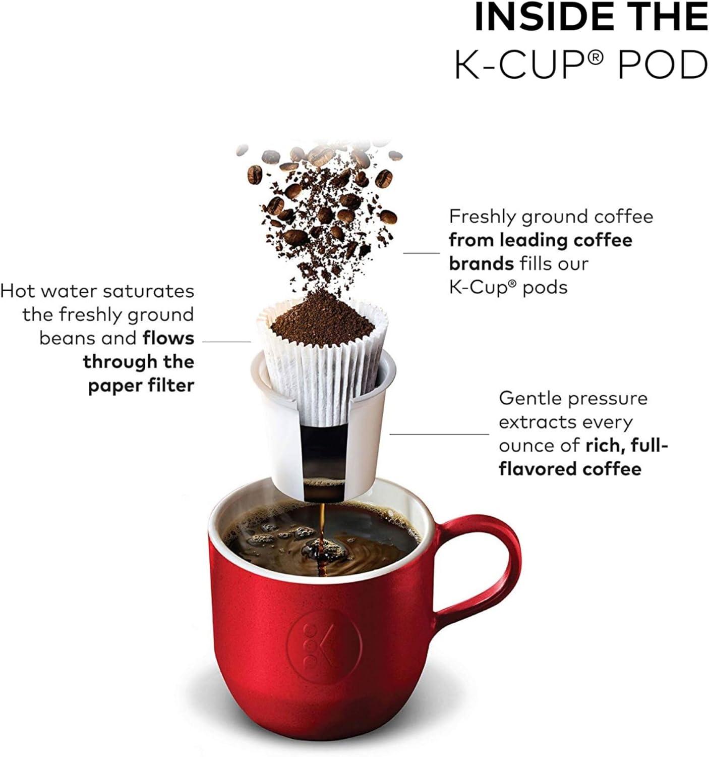 imageKeurig KDuo Single Serve KCup Pod amp Carafe Coffee Maker with Multiple Brew Sizes 60oz Removable Reservoir Programmable Auto Brew Carafe Gen 1 Black