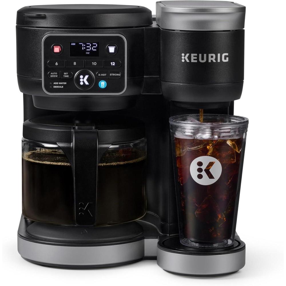imageKeurig KDuo Hot amp Iced Single Serve amp Carafe Coffee Maker MultiStream Technology 72oz Reservoir Ideal for Holiday Hosting amp Gift Giving Gen 2