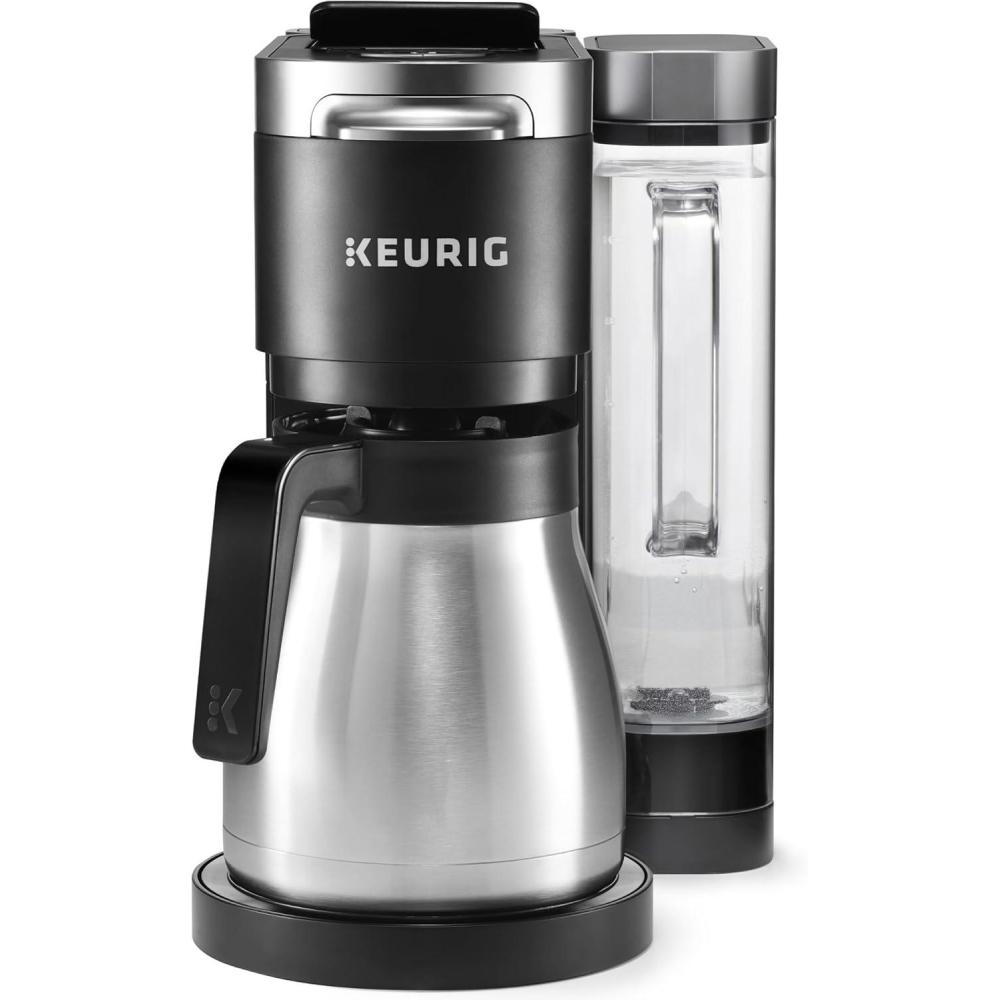 imageKeurig KDuo Plus Single Serve amp Carafe Coffee Maker MultiPosition 60oz Removable Reservoir Programmable Auto Brew Carafe Black