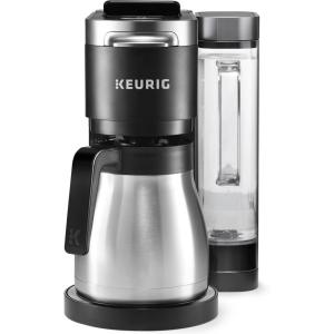 Keurig K-Duo Plus Single Serve & Carafe Coffee Maker, Multi-Position 60oz Removable Reservoir, Programmable Auto Brew Carafe, Black