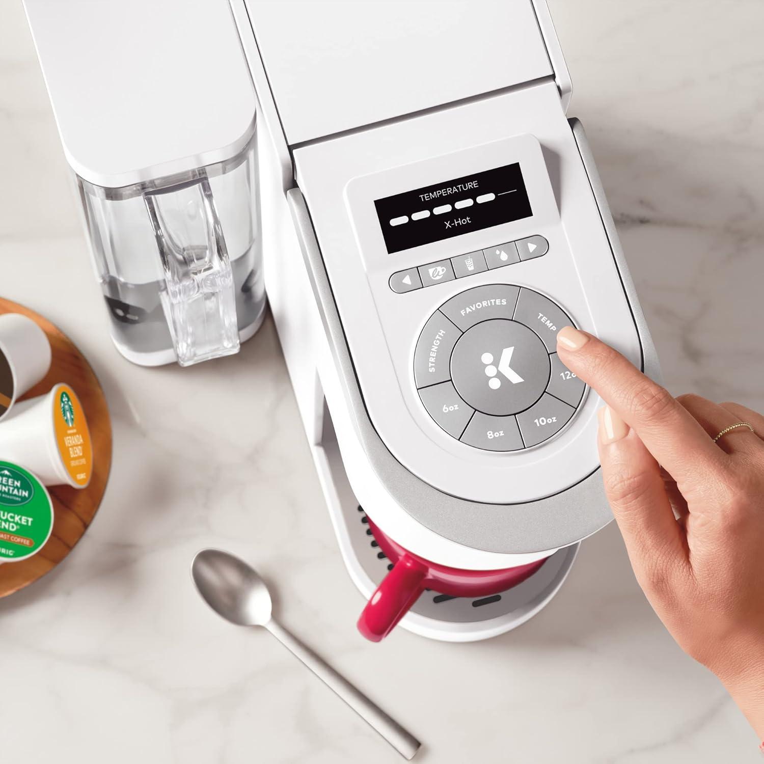 imageKeurig KSupreme SMART Single Serve Coffee Maker With Wifi Compatibility 4 Brew Sizes And 66oz Removable Reservoir Compatible with Alexa GrayWhite