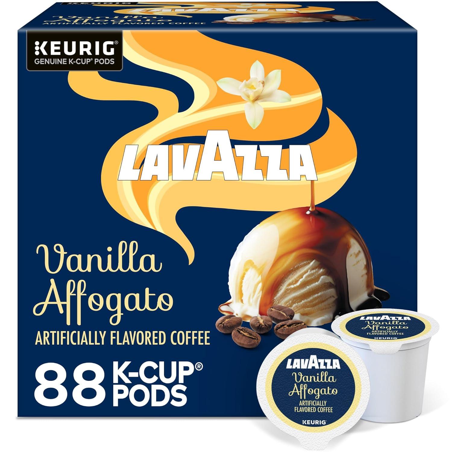 imageLavazza Tiramis Coffee Single Serve Keurig KCup Pods Flavored Coffee 60Count Box 6 Packs of 10Vanilla Affogato