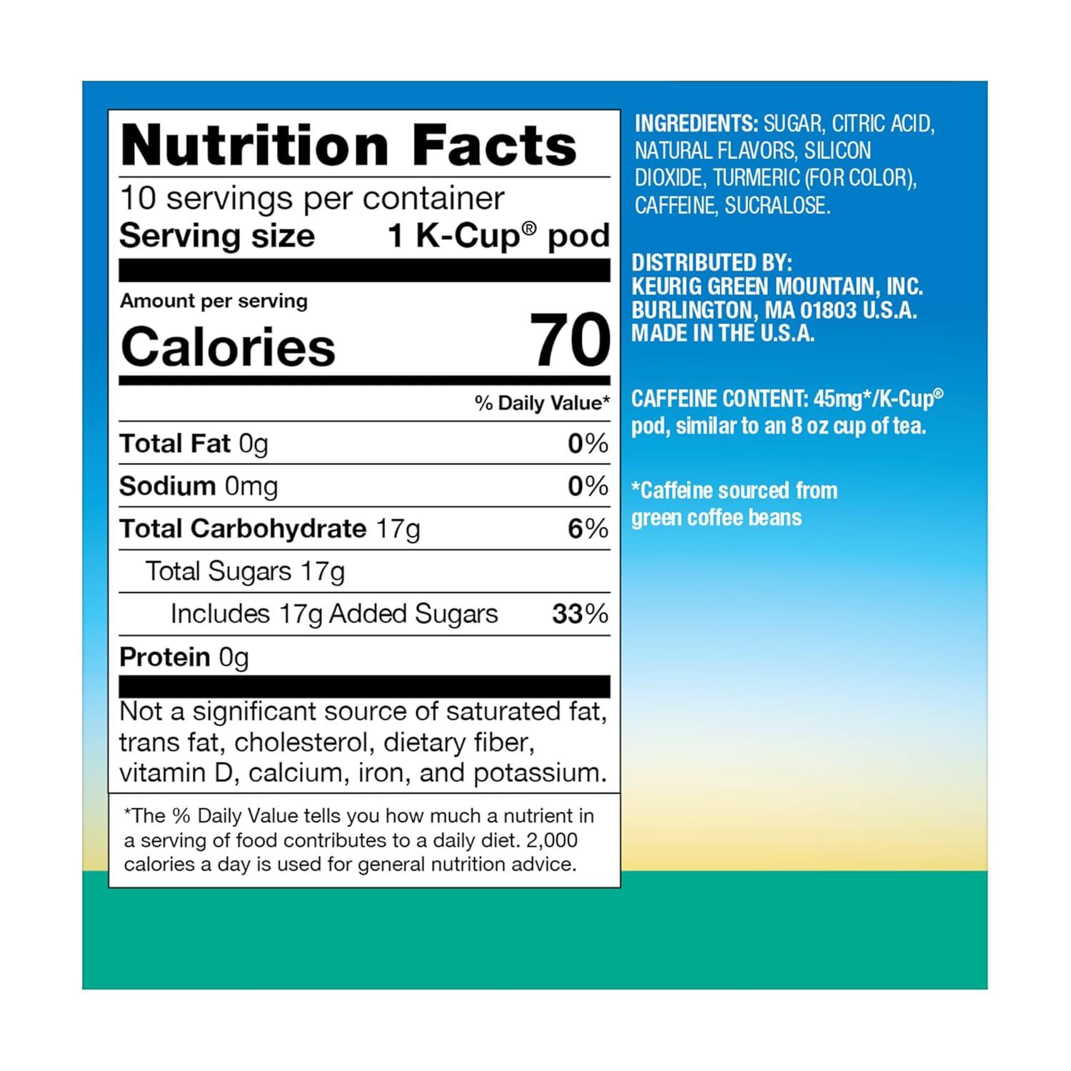 imageThe Original Donut Shop Iced Refreshers Pineapple Passionfruit Flavor Keurig Single Serve KCup Pods 20 CountPineapple Passionfruit Refresher