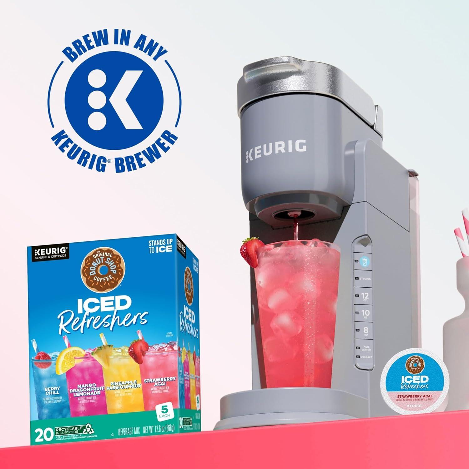 imageThe Original Donut Shop Iced Refreshers Pineapple Passionfruit Flavor Keurig Single Serve KCup Pods 20 CountVariety Pack