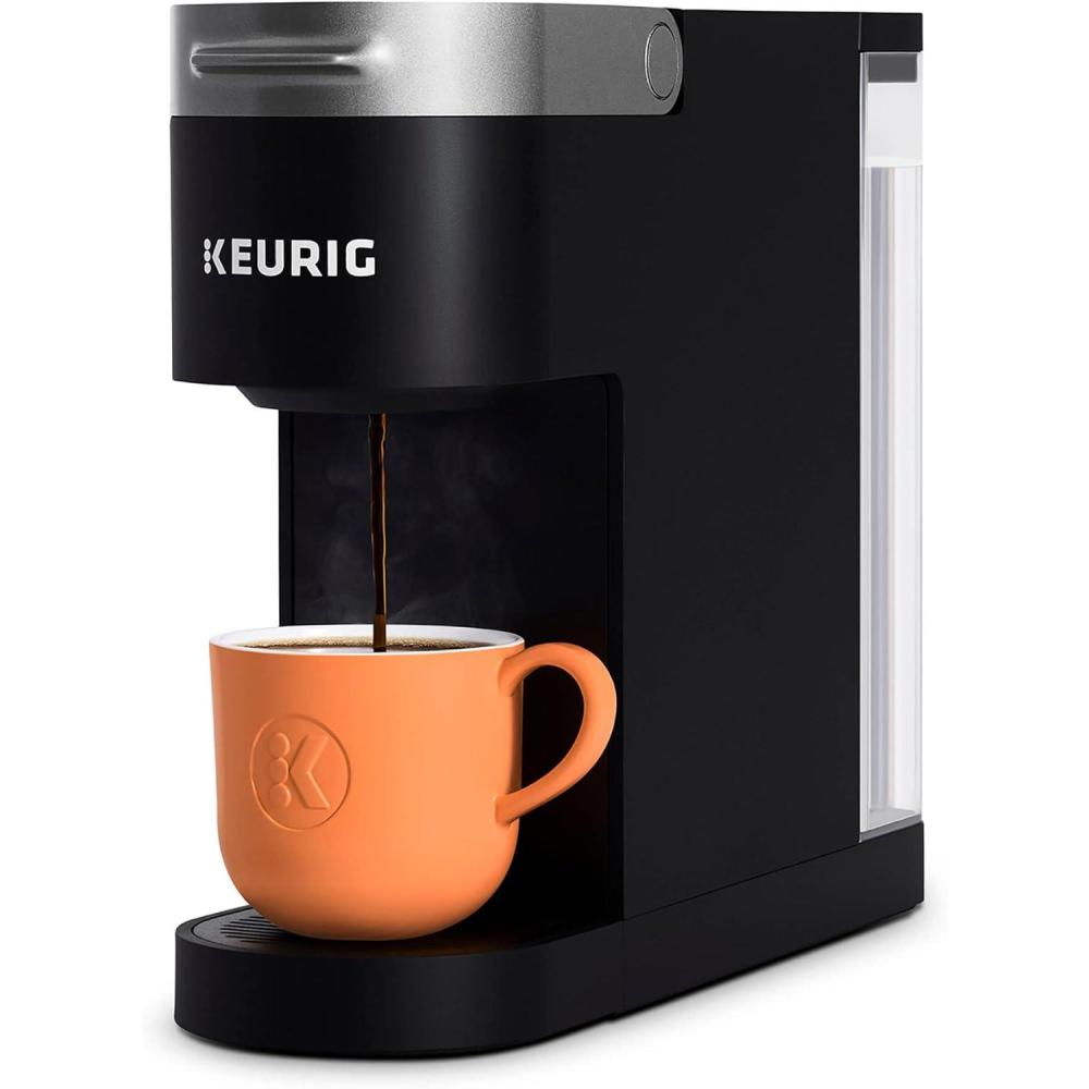imageKeurig K Slim Single Serve KCup Pod Coffee Maker with 3 Brew Sizes Multistream Technology 46oz Removable Reservoir Scarlet RedBlack