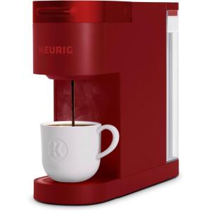 Keurig K- Slim Single Serve K-Cup Pod Coffee Maker, with 3 Brew Sizes, Multistream Technology, 46oz Removable Reservoir, Scarlet Red(Scarlet Red)