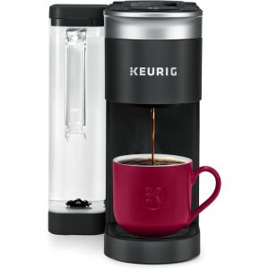 Keurig K-Supreme SMART Single Serve Coffee Maker With Wifi Compatibility, 4 Brew Sizes, And 66oz Removable Reservoir, Compatible with Alexa, Gray(Black)