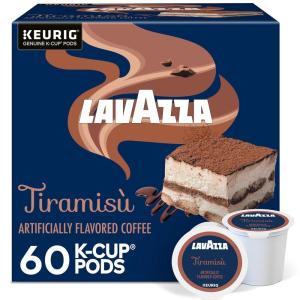 Lavazza Tiramisù Coffee, Single Serve Keurig K-Cup Pods, Flavored Coffee, 60-Count Box (6 Packs of 10)(Tiramisu)