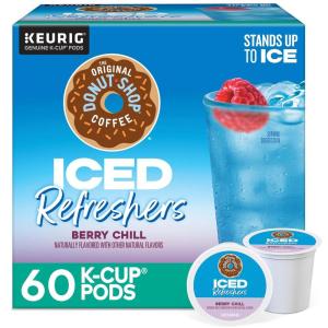 The Original Donut Shop Iced Refreshers, Pineapple Passionfruit Flavor, Keurig Single Serve K-Cup Pods, 20 Count(Berry Chill)