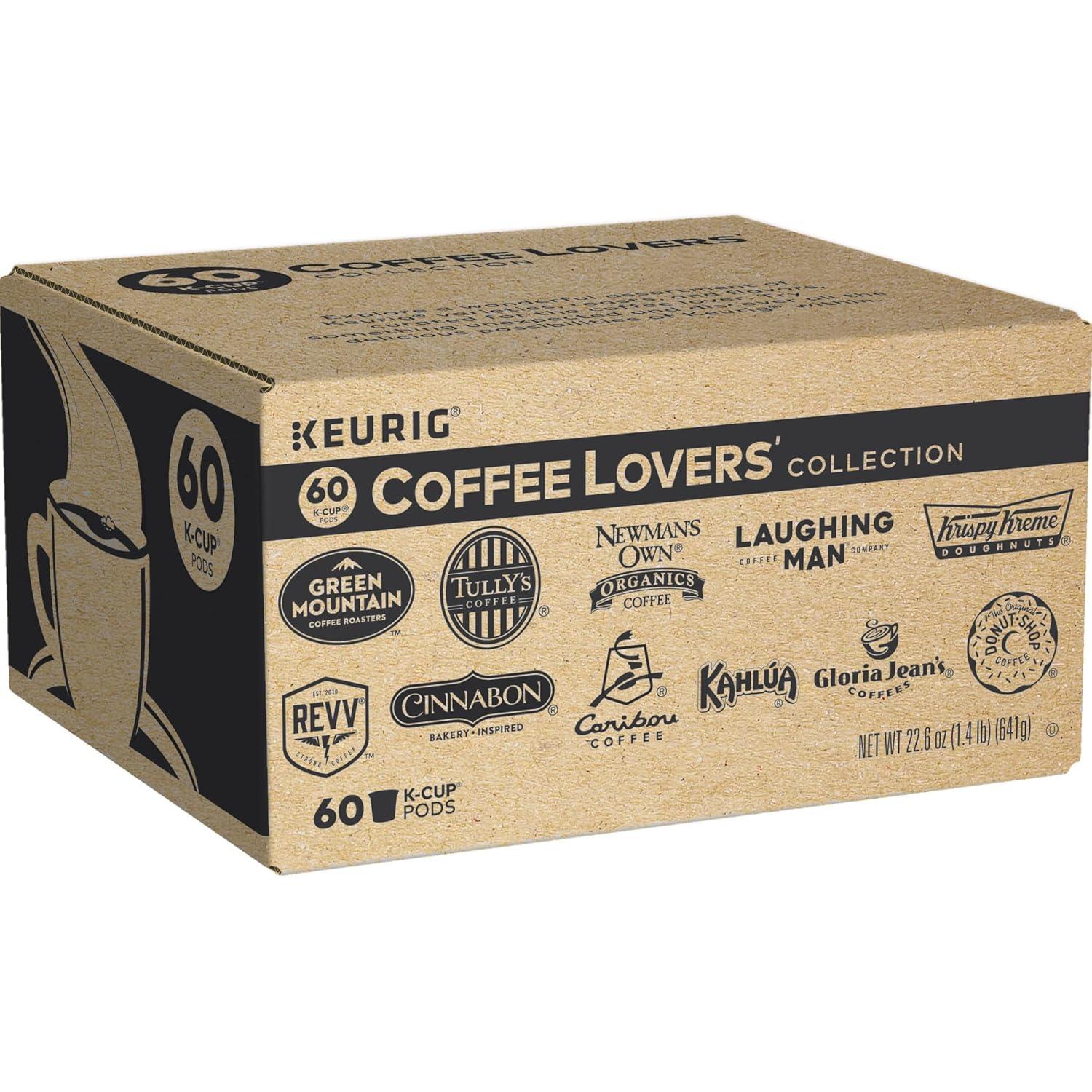imageKeurig Coffee Lovers Collection Variety Pack SingleServe Coffee KCup Pods Sampler 60 CountOLD Coffee Lovers
