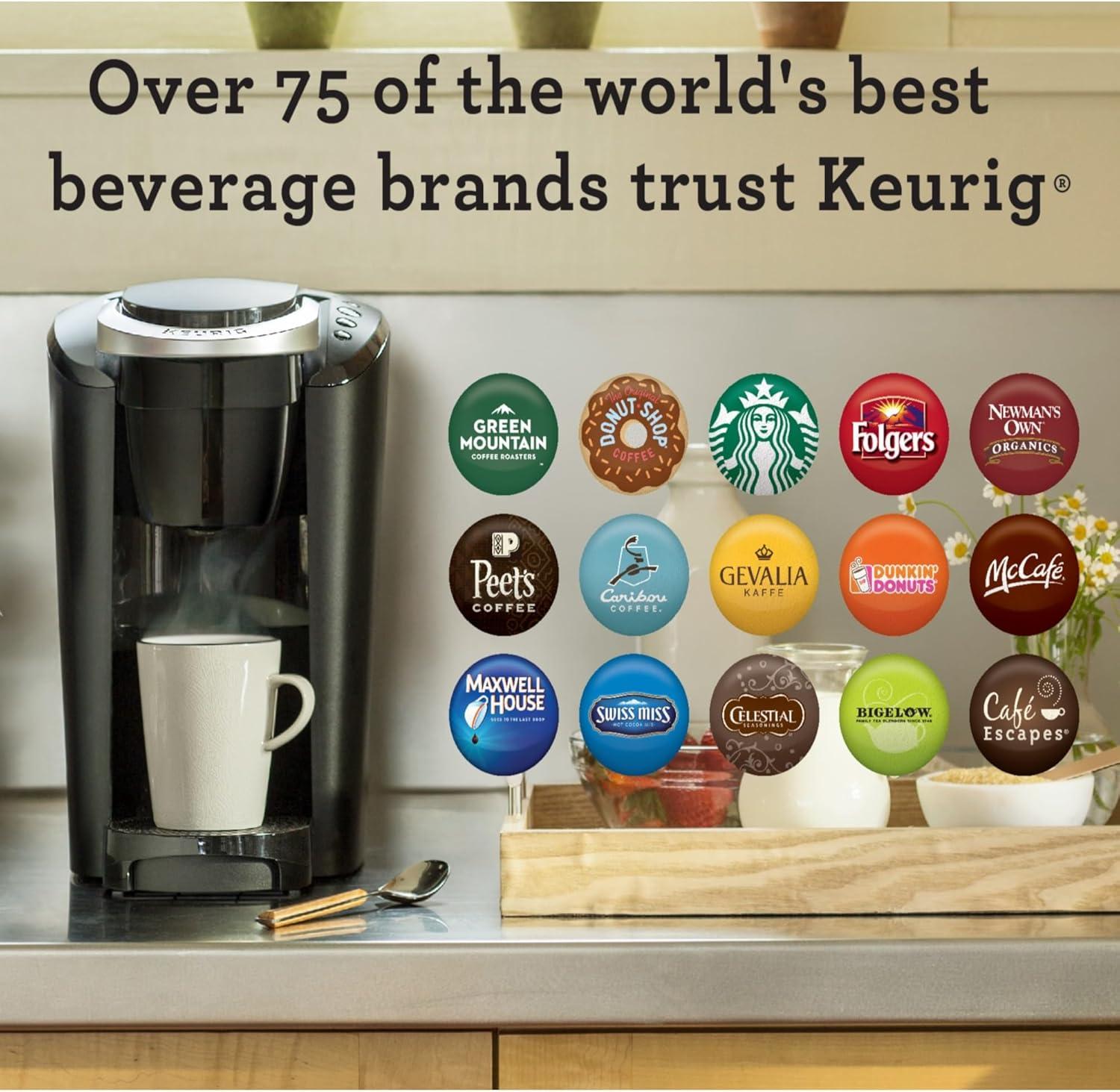 imageKeurig KCompact SingleServe KCup Pod Coffee Maker with 3 Brew Sizes Smart Start Feature 36oz Removable Reservoir BlackBlack