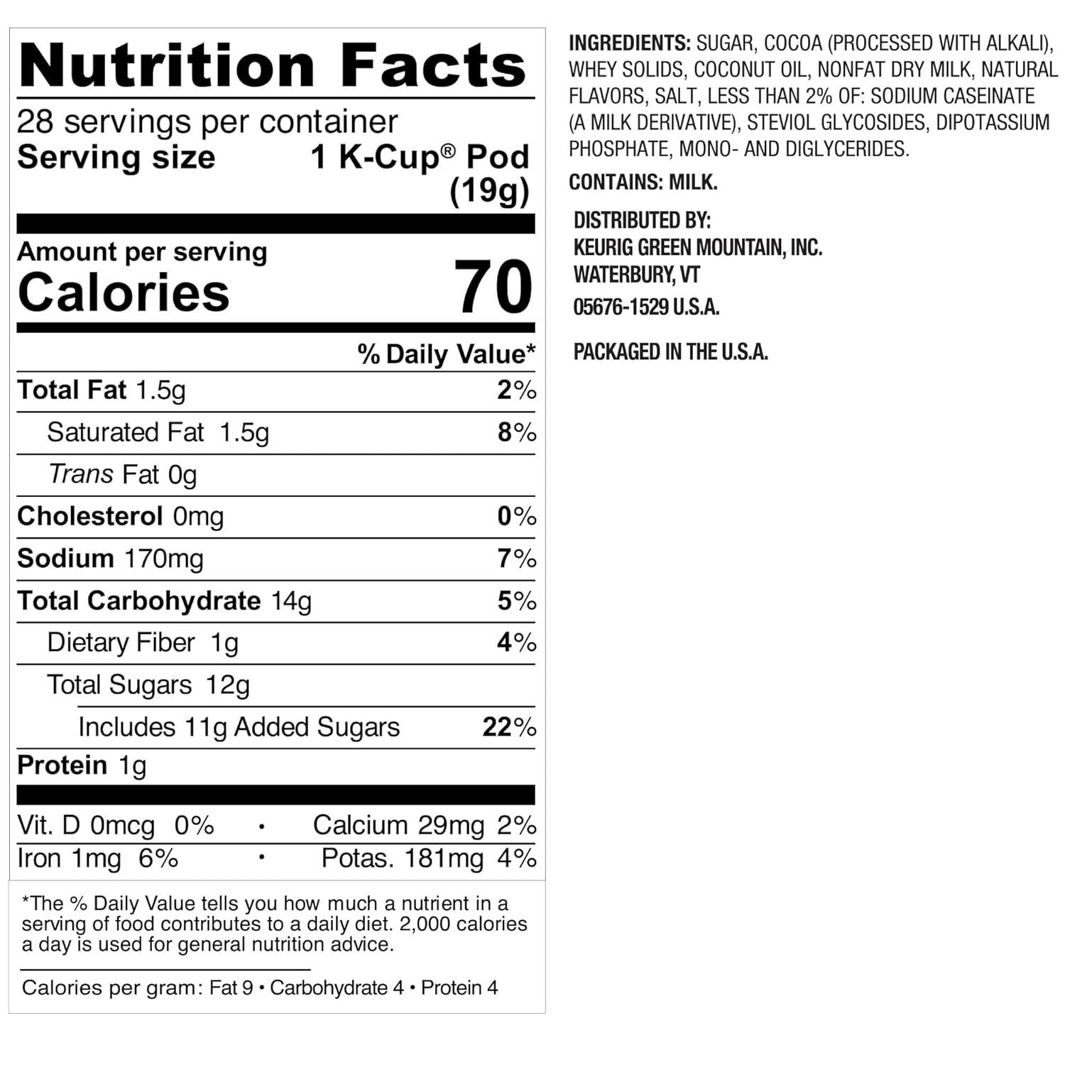 imageSwiss Miss Peppermint Hot Cocoa Keurig SingleServe KCup Pods 60 Count 6 Packs of 10Milk Chocolate