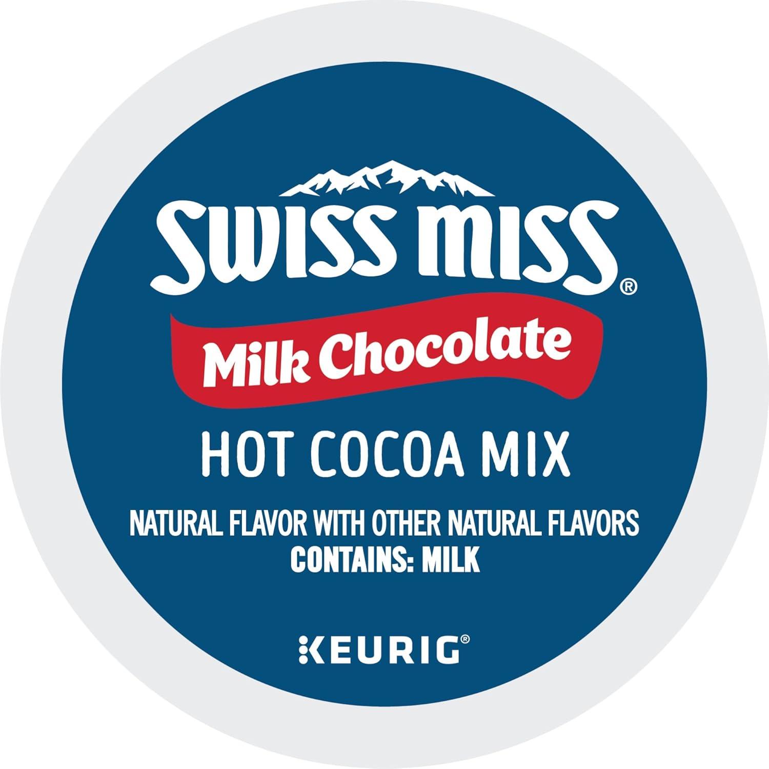 imageSwiss Miss Peppermint Hot Cocoa Keurig SingleServe KCup Pods 60 Count 6 Packs of 10Milk Chocolate