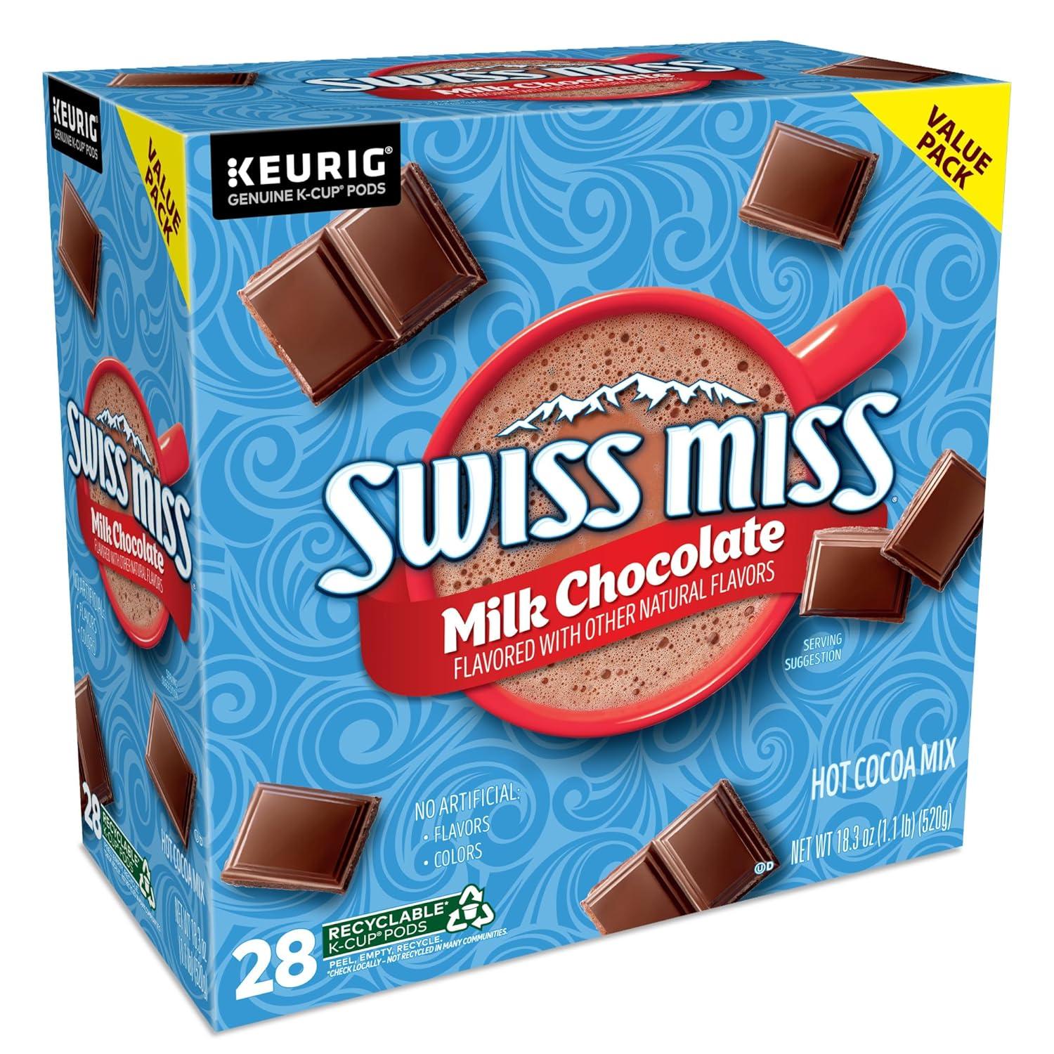 imageSwiss Miss Peppermint Hot Cocoa Keurig SingleServe KCup Pods 60 Count 6 Packs of 10Milk Chocolate