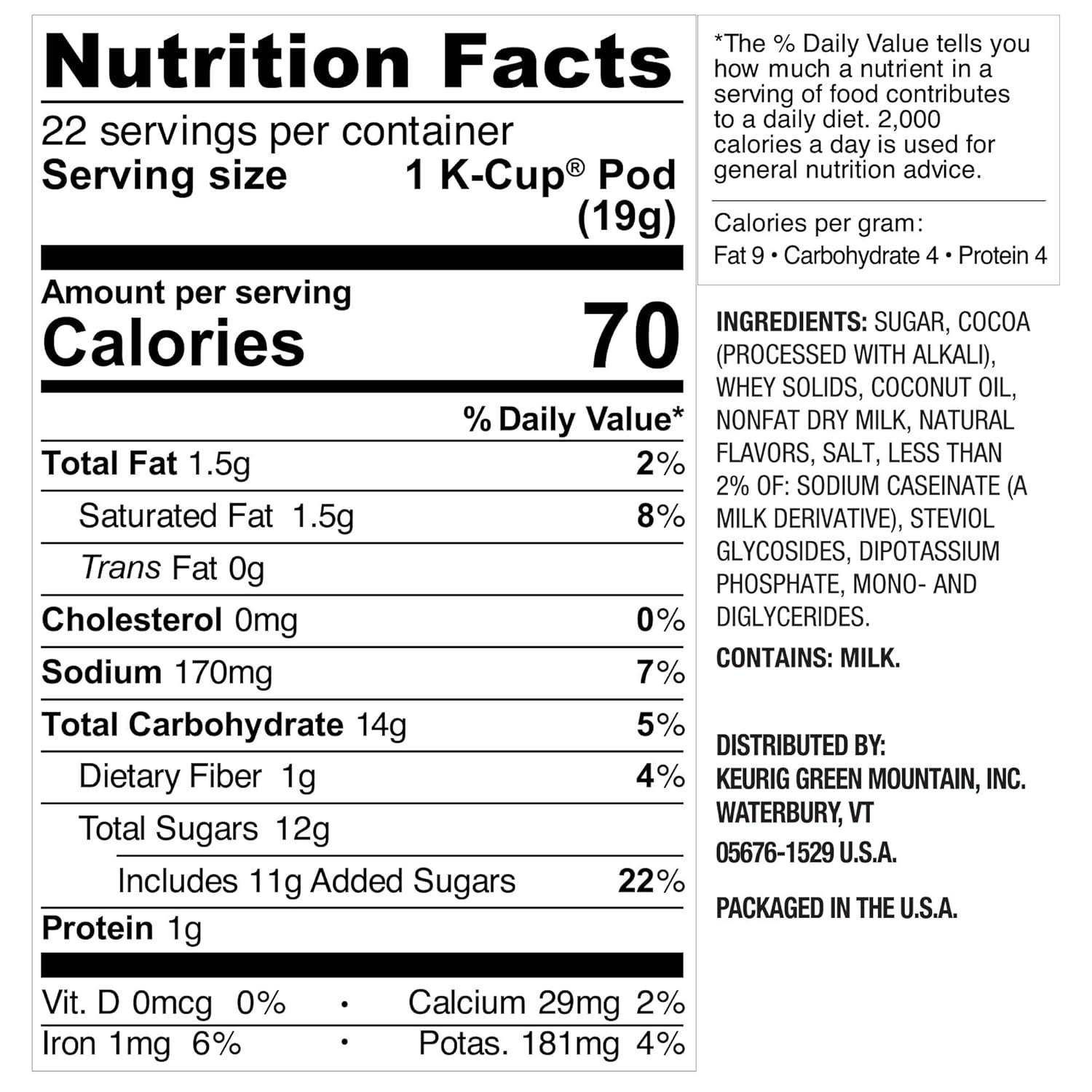 imageSwiss Miss Peppermint Hot Cocoa Keurig SingleServe KCup Pods 60 Count 6 Packs of 10Milk Chocolate