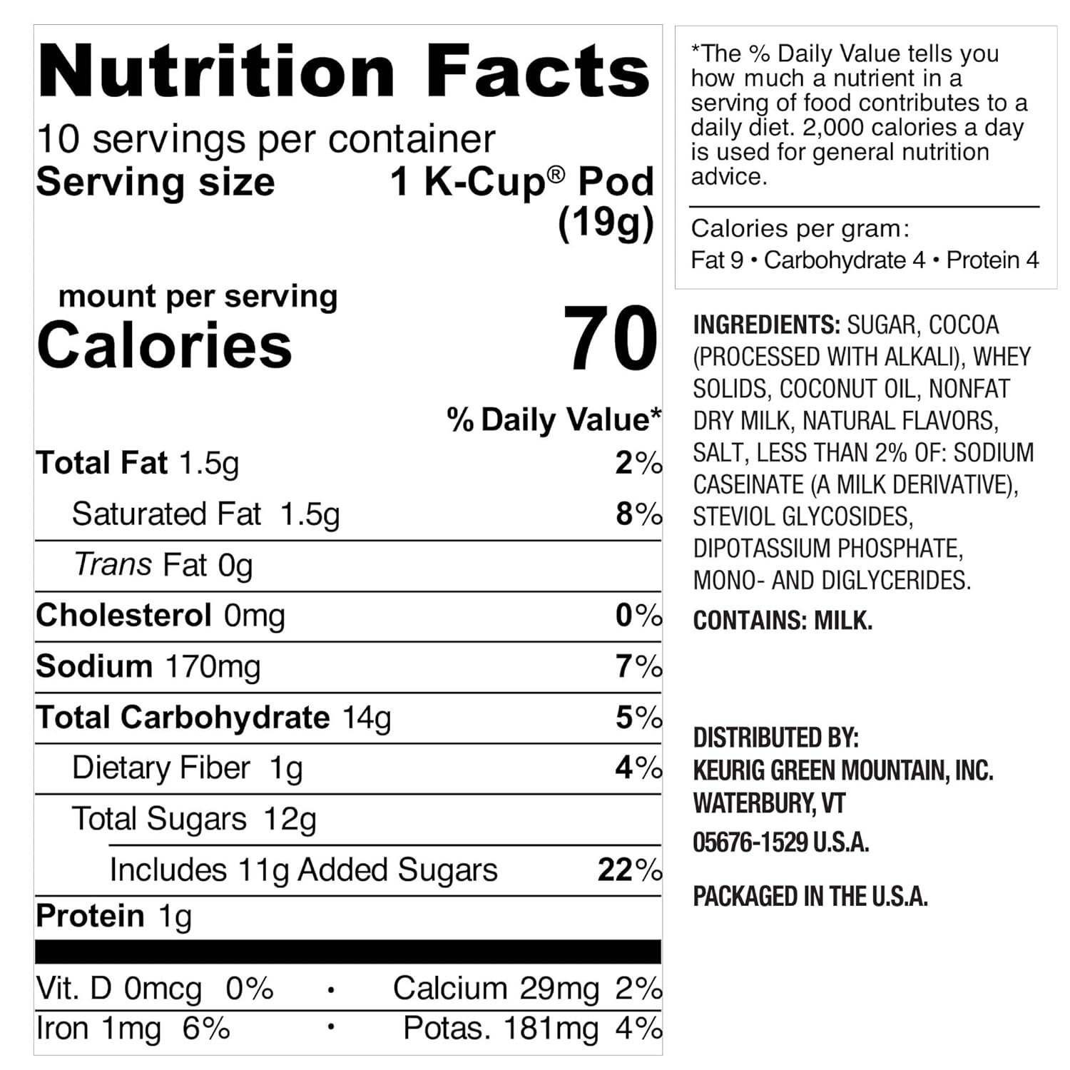 imageSwiss Miss Peppermint Hot Cocoa Keurig SingleServe KCup Pods 60 Count 6 Packs of 10Milk Chocolate