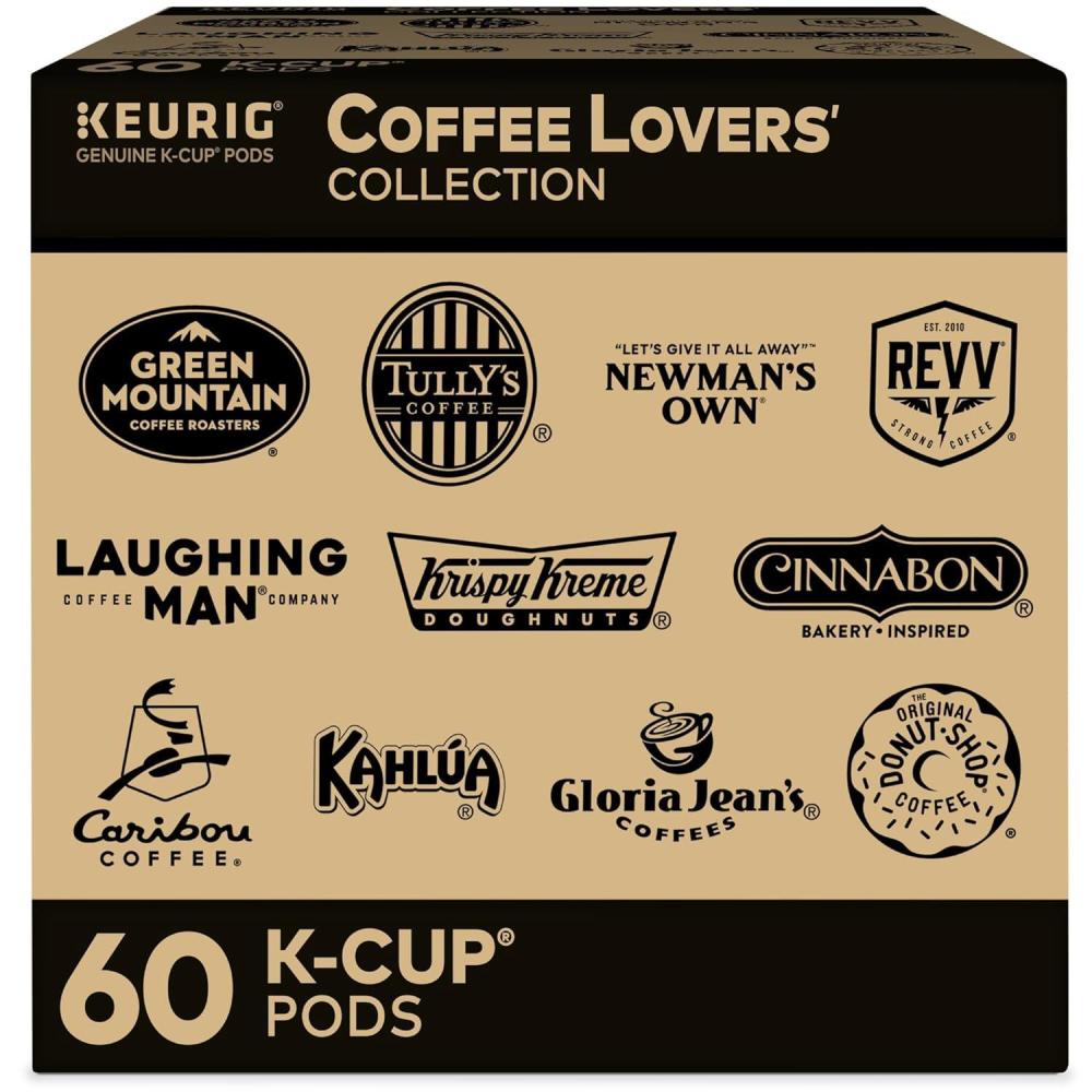 imageKeurig Coffee Lovers Collection Variety Pack SingleServe Coffee KCup Pods Sampler 60 CountOLD Coffee Lovers