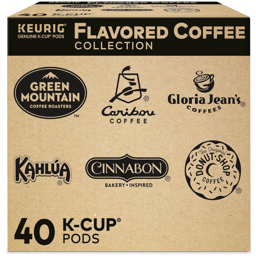 imageKeurig Coffee Lovers Collection Variety Pack SingleServe Coffee KCup Pods Sampler 60 CountOLD Flavored Variety