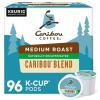 imageCaribou Coffee Reindeer Blend SingleServe Keurig KCup Pods Dark Roast Coffee Pods 88 CountDecaf Caribou Blend