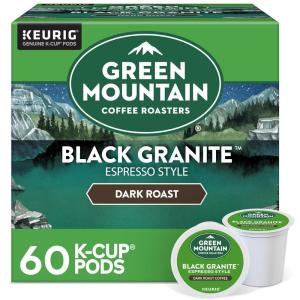 Green Mountain Coffee Roasters Sumatra Reserve, Keurig Single Serve K-Cup Pods, Dark Roast Coffee, 60 Count, (6 Packs of 10)(Black Granite)