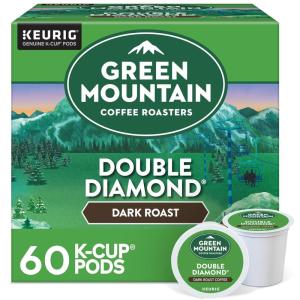 Green Mountain Coffee Roasters Sumatra Reserve, Keurig Single Serve K-Cup Pods, Dark Roast Coffee, 60 Count, (6 Packs of 10)(Double Diamond)