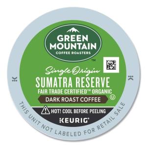 Green Mountain Coffee Roasters Sumatra Reserve, Keurig Single Serve K-Cup Pods, Dark Roast Coffee, 60 Count, (6 Packs of 10)(Sumatra Reserve)