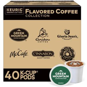 Keurig® Flavored Coffee Variety Pack, Keurig Single Serve K-Cup Pods, 40ct(Flavored Variety)
