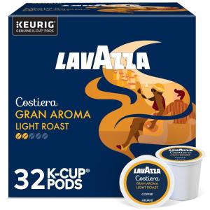 Lavazza Costiera Gran Aroma, Single-Serve Keurig K-Cup Pods, Light Roast Coffee, 60-Count Box (6 Packs of 10)(Perfetto)
