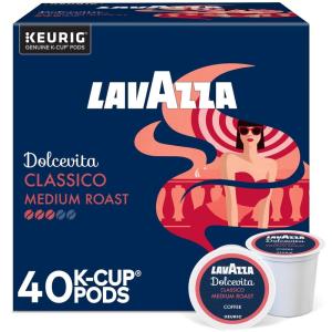 Lavazza Espresso, Single-Serve Keurig K-Cup Pods, Medium Roast Coffee, 60-Count Box (6 Packs of 10)(Classico)
