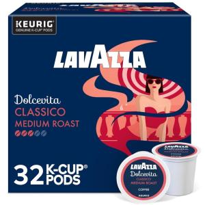 Lavazza Espresso, Single-Serve Keurig K-Cup Pods, Medium Roast Coffee, 60-Count Box (6 Packs of 10)(Classico Single)