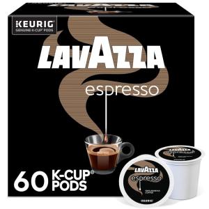 Lavazza Espresso, Single-Serve Keurig K-Cup Pods, Medium Roast Coffee, 60-Count Box (6 Packs of 10)(Espresso)