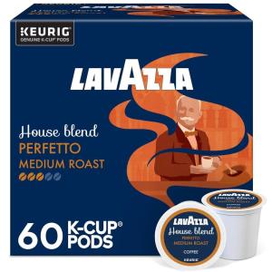 Lavazza House Blend Perfetto, Single-Serve Keurig K-Cup Pods, Medium Roast Coffee, 60-Count Box (6 Packs of 10)(Perfetto)