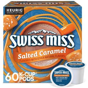 Swiss Miss Peppermint Hot Cocoa, Keurig Single-Serve K-Cup Pods, 60 Count (6 Packs of 10)(Salted Caramel)