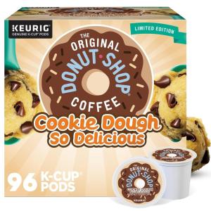 The Original Donut Shop Peppermint Bark Keurig Single-Serve K-Cup Pods, Light Roast Coffee, 60 Count(Cookie Dough So Delicious)