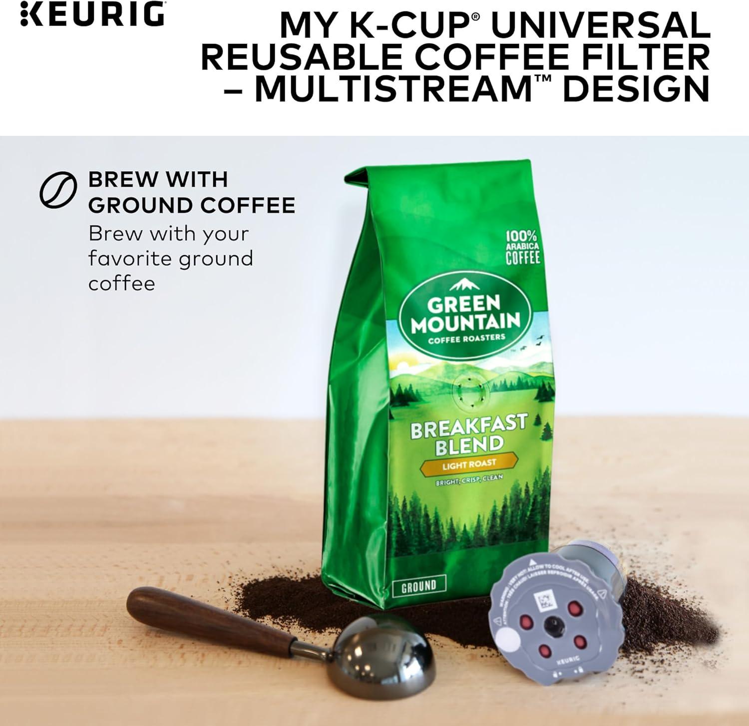 imageKeurig My KCup Reusable Filter MultiStream Technology Gray Packaging May Vary1 Count