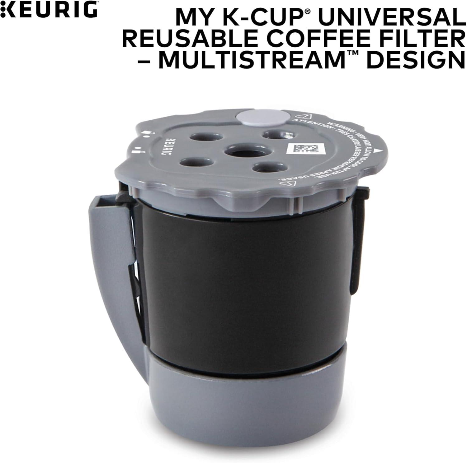 imageKeurig My KCup Reusable Filter MultiStream Technology Gray Packaging May Vary1 Count