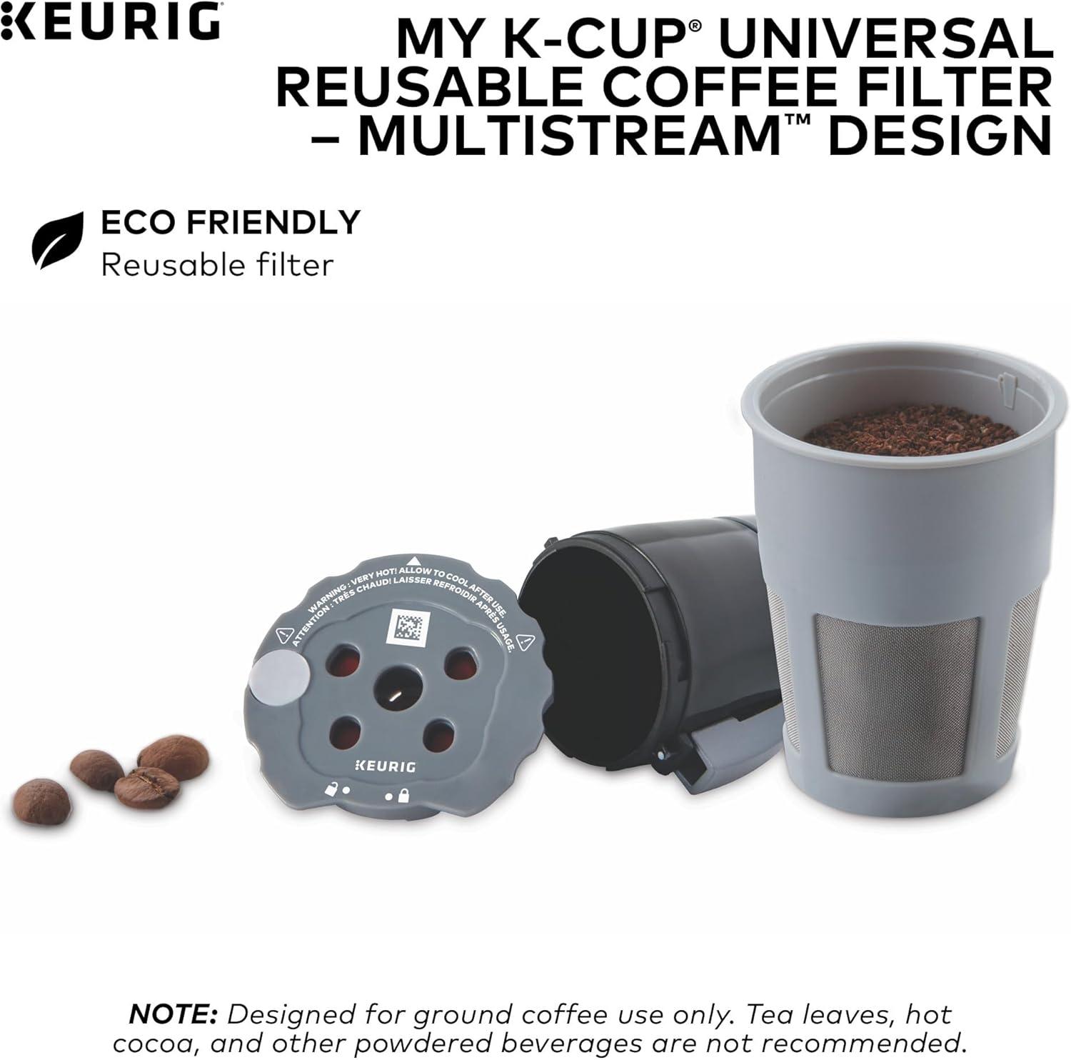 imageKeurig My KCup Reusable Filter MultiStream Technology Gray Packaging May Vary1 Count