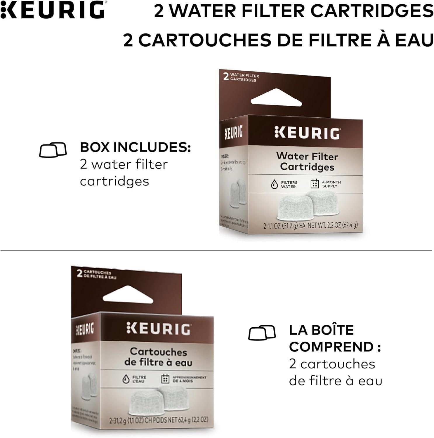 imageKeurig Water Filter Refill Cartridges Replacement Water Filter Cartridges Compatible with 20 KCup Pod Coffee Makers 2 Count2 Count Pack of 12