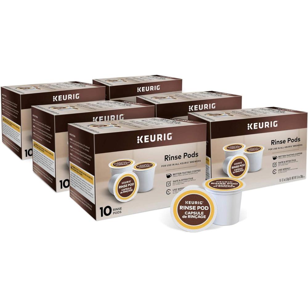 imageKeurig Rinse Pods Reduces Flavor Carry Over Compatible with Keurig Classic10 amp 20 KCup Pod Coffee Makers 10 Count Pack of 6