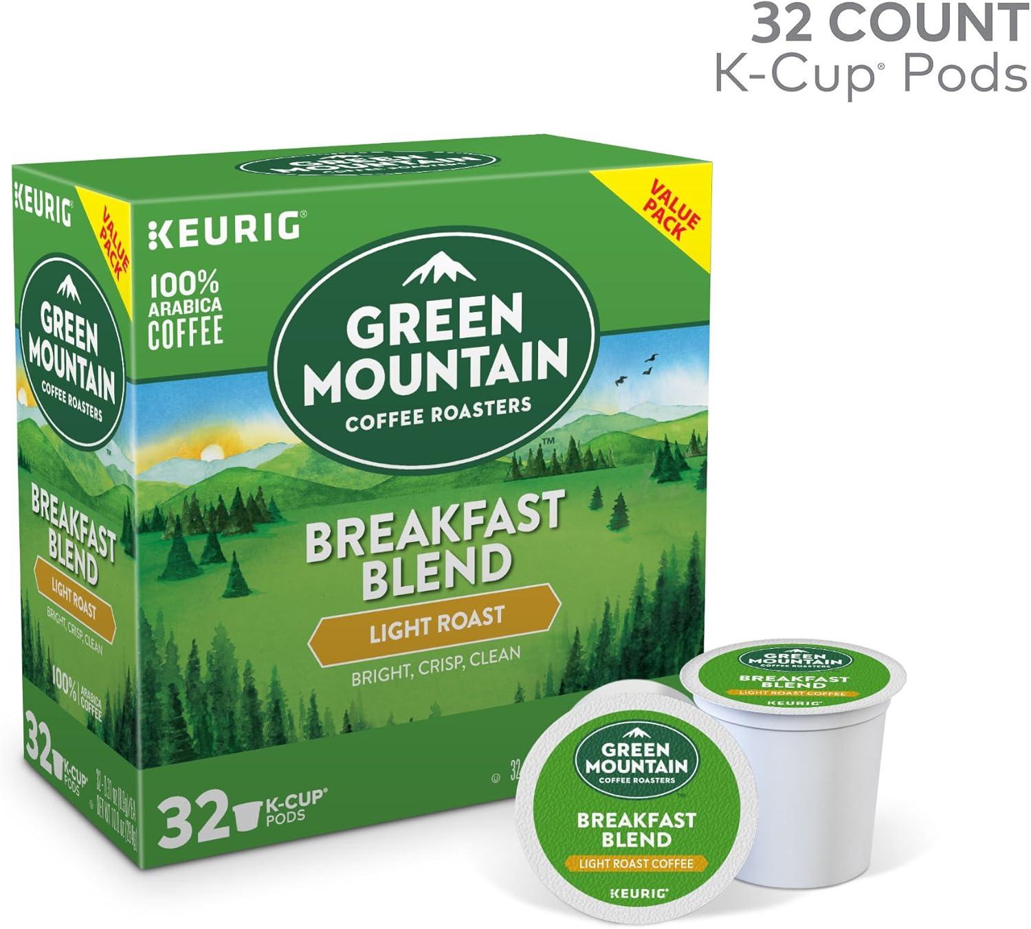 imageKeurig KMini Plus Single Serve Coffee Maker with Green Mountain Breakfast Blend Coffee Pods 32 count