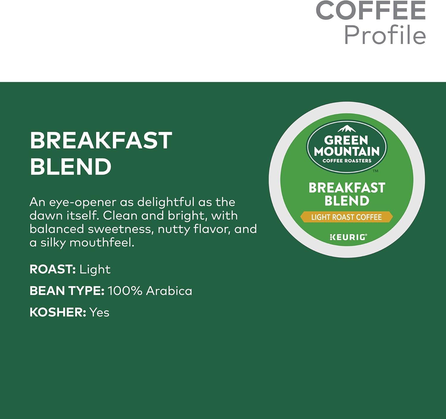 imageKeurig KMini Single Serve Coffee Maker with Green Mountain Breakfast Blend Coffee Pods 32 count