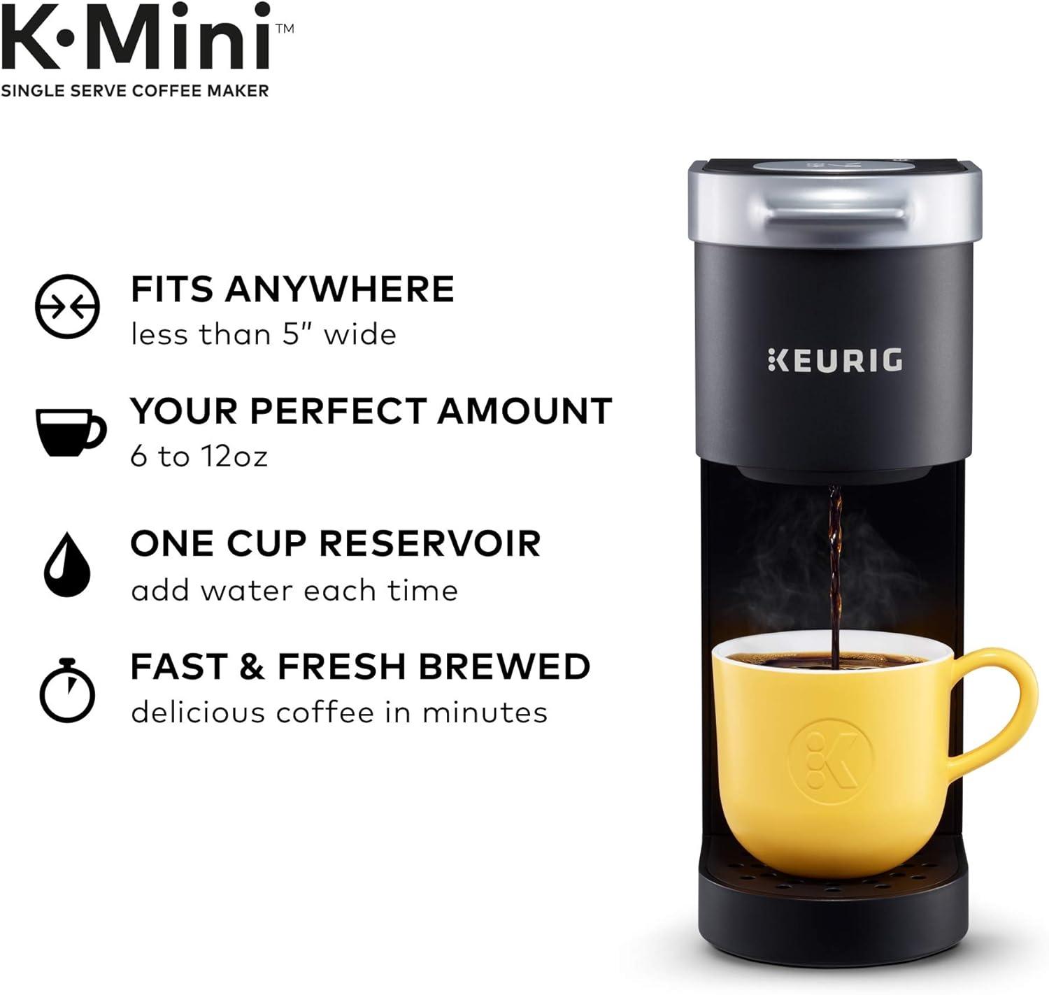 imageKeurig KMini Single Serve Coffee Maker with Krispy Kreme Coffee Pods 32 count