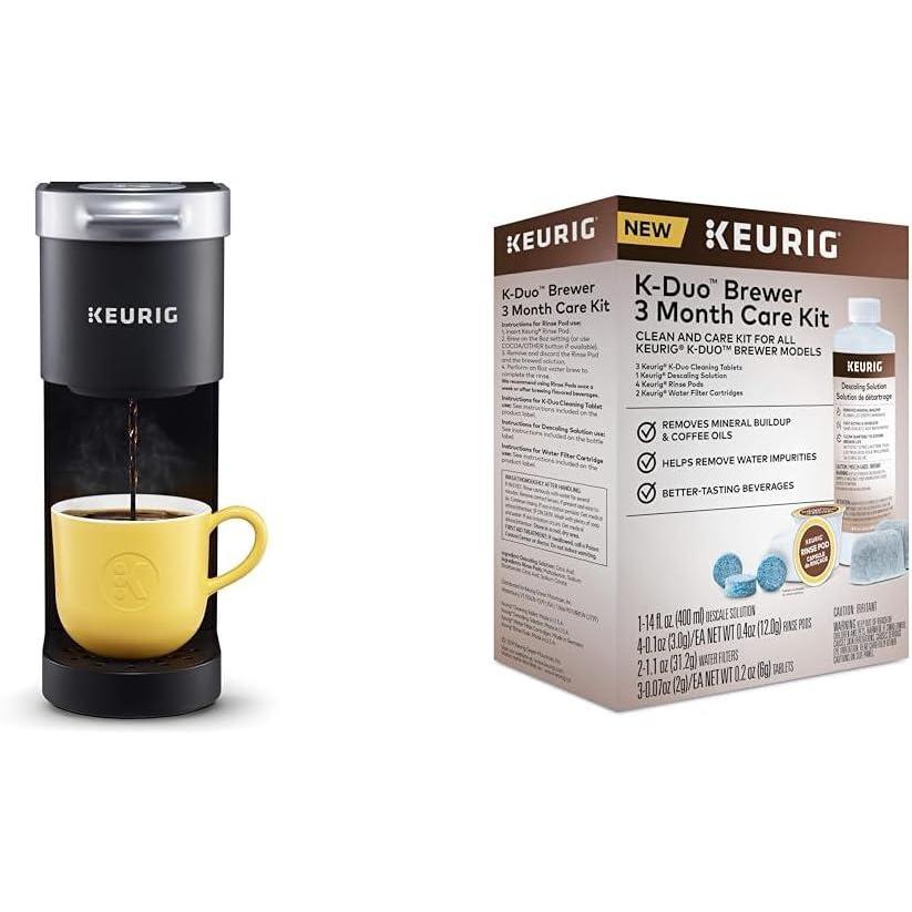imageKeurig KMini SingleServe KCup Coffee Maker Black and Keurig Standalone Milk Frother BlackBlack