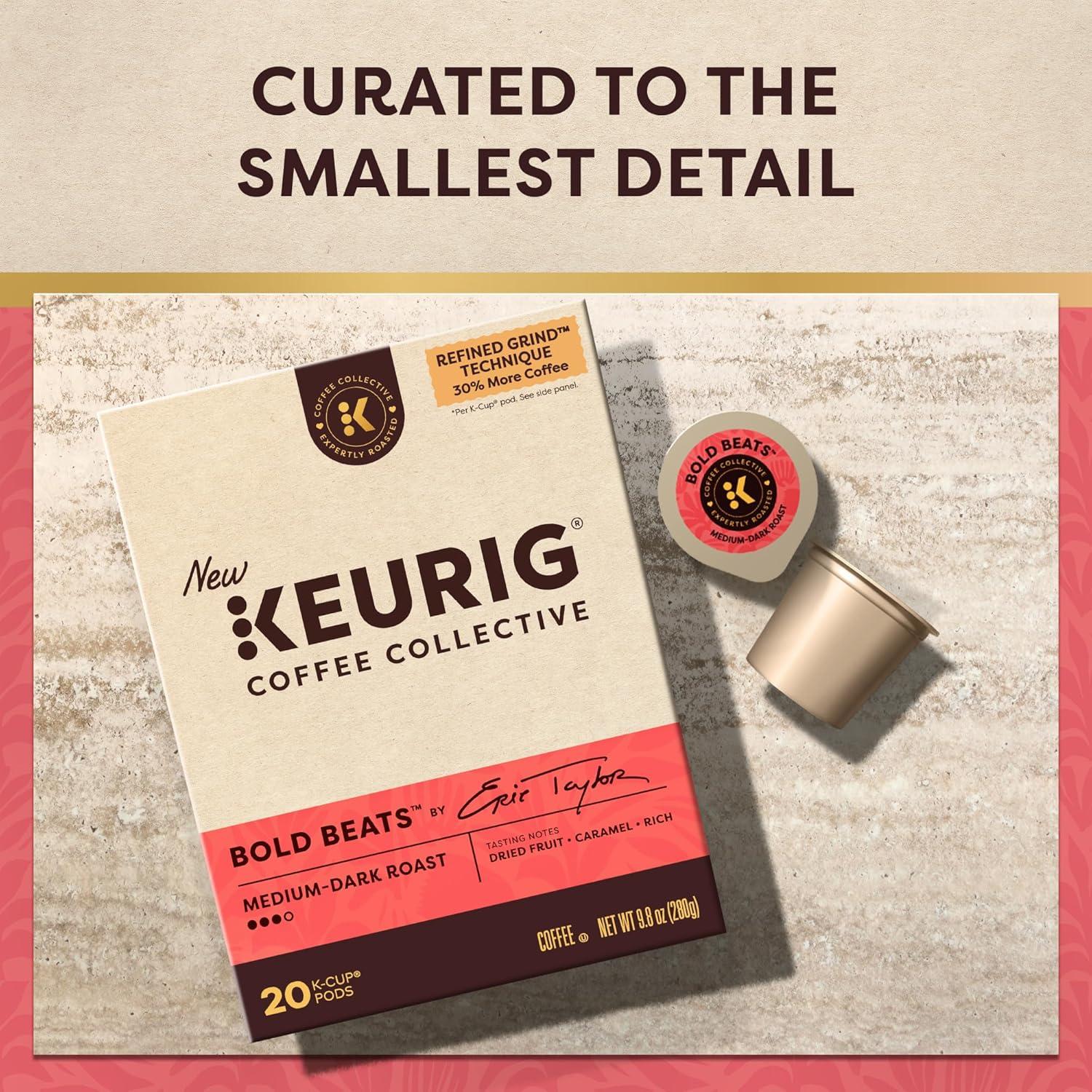 imageKeurig Coffee Collective Global Trek by Cyrille Jannet Medium Roast Coffee Single Serve Keurig KCup Pods 28 CountBold Beats