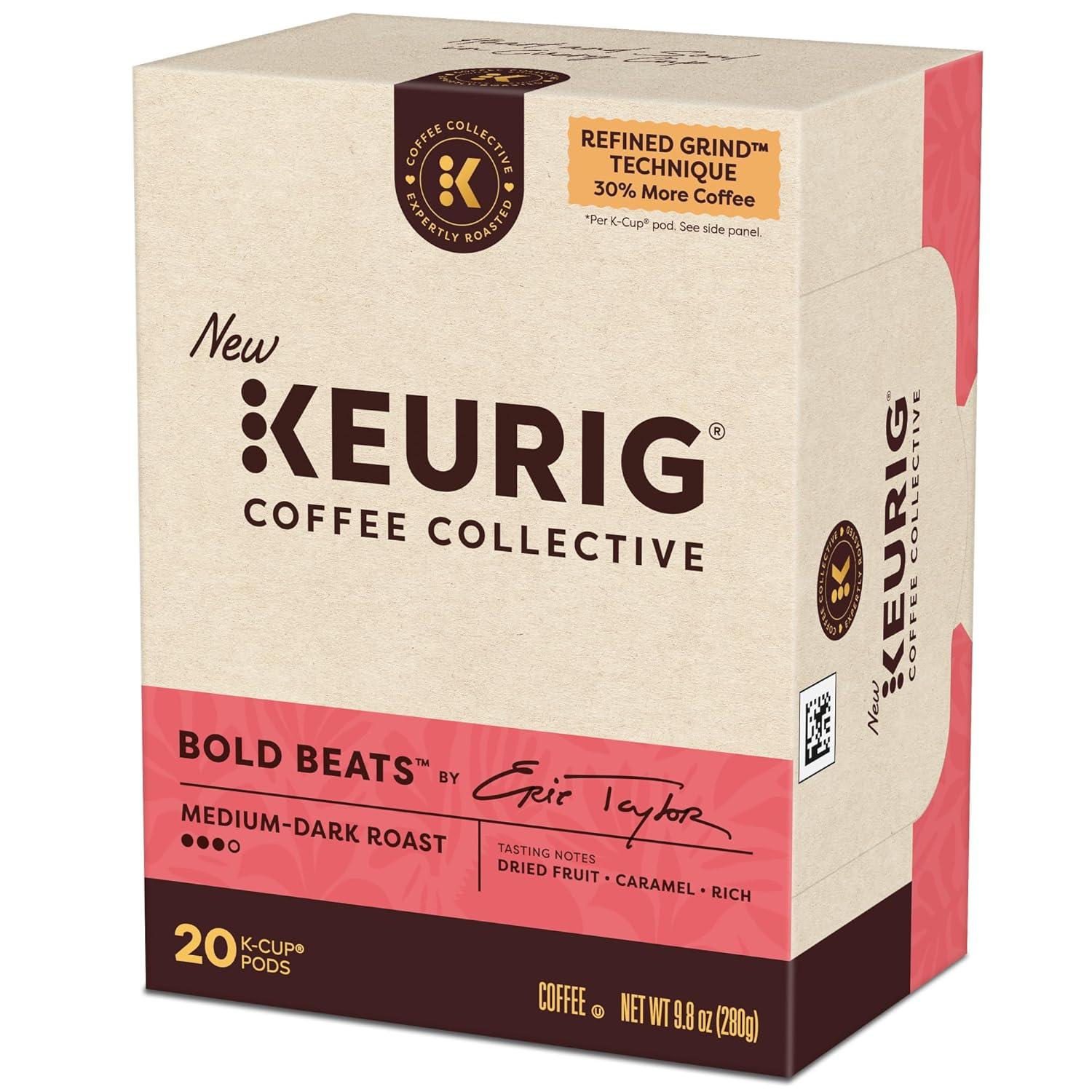 imageKeurig Coffee Collective Global Trek by Cyrille Jannet Medium Roast Coffee Single Serve Keurig KCup Pods 28 CountBold Beats