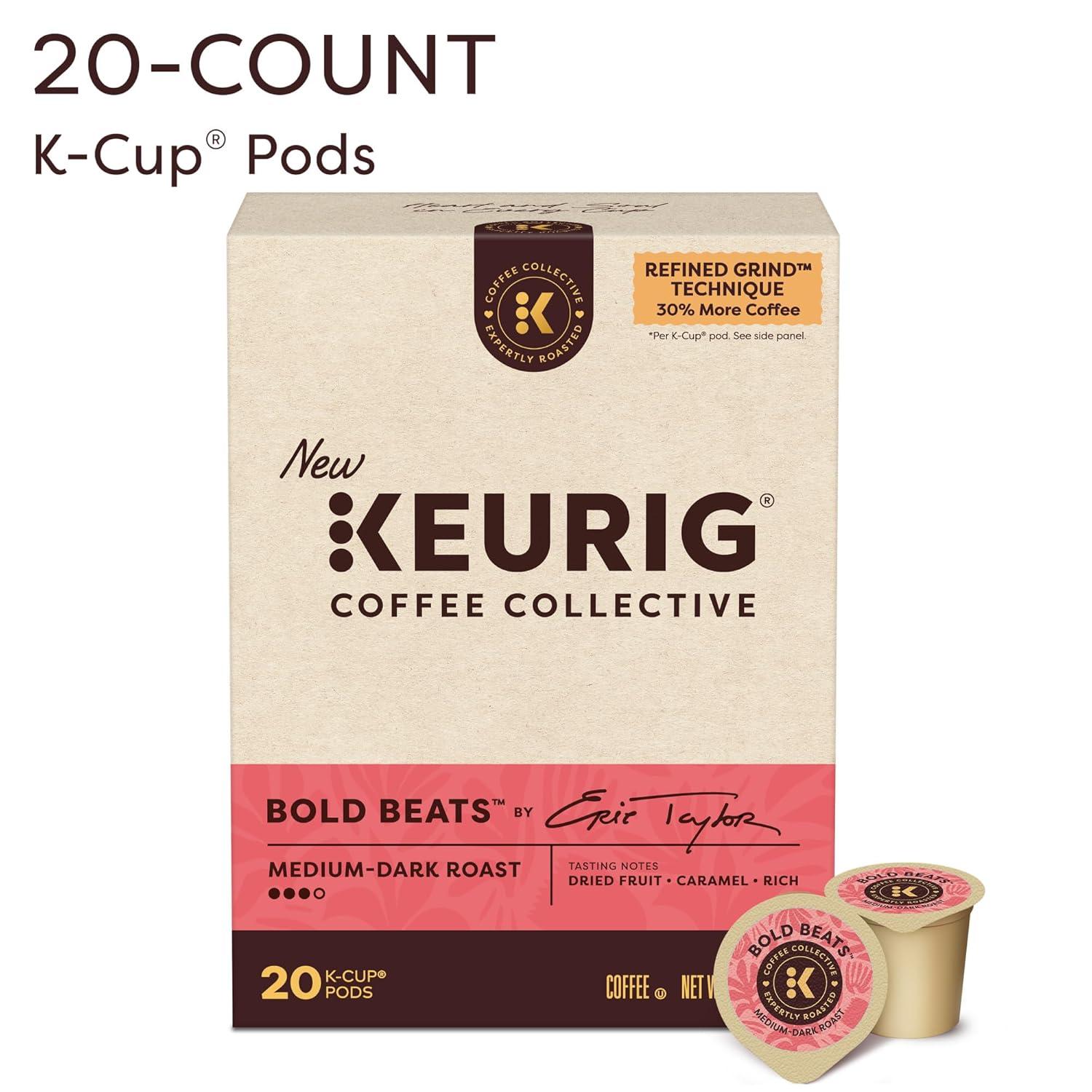 imageKeurig Coffee Collective Global Trek by Cyrille Jannet Medium Roast Coffee Single Serve Keurig KCup Pods 28 CountBold Beats