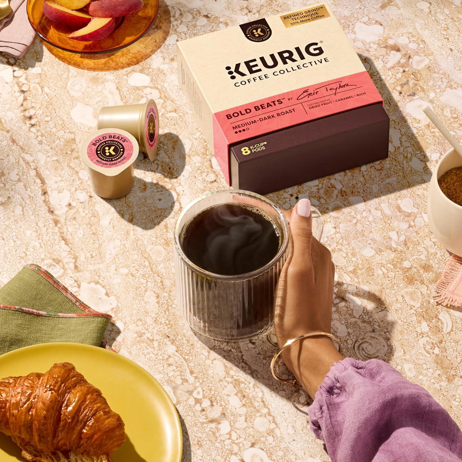 imageKeurig Coffee Collective Global Trek by Cyrille Jannet Medium Roast Coffee Single Serve Keurig KCup Pods 28 CountBold Beats