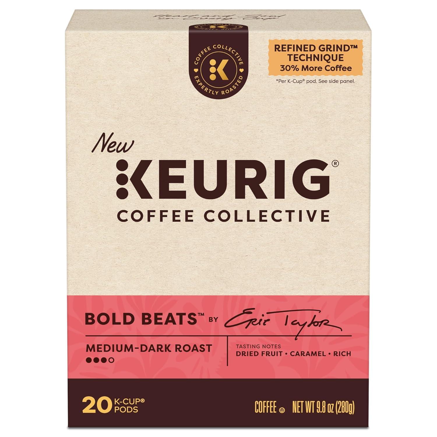 imageKeurig Coffee Collective Global Trek by Cyrille Jannet Medium Roast Coffee Single Serve Keurig KCup Pods 28 CountBold Beats